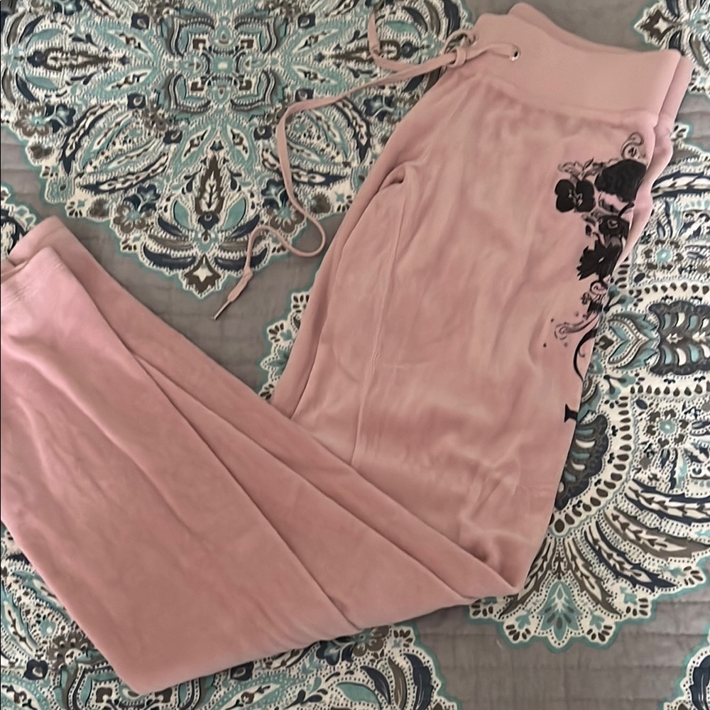 Pink Floral Women's Pants